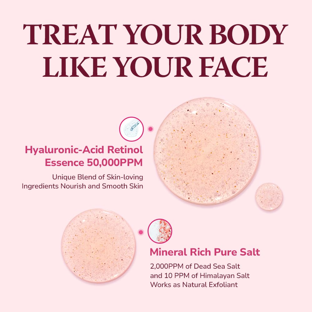 HIMALAYA PINKSALT Himalayan pink salt and Dead Sea salt ingredients highlighting mineral-rich formulation