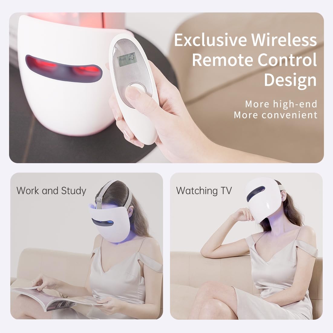 HIME SAMA mask on bathroom counter in lifestyle setting encouraging spa-at-home benefit