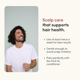 hims argan oil bottle visual emphasizing nourishing oil for smoother hair