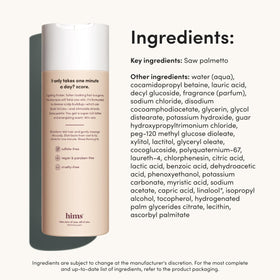 hims conditioner pouring texture demonstrating smooth, nourishing formula