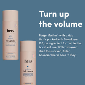 HIMS & HERS bottle side label detail highlighting clean formula