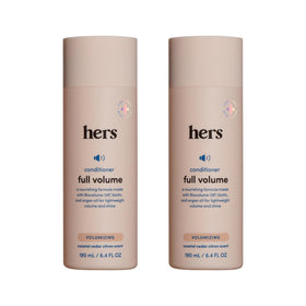 HIMS & HERS full volume conditioner front bottle showing label and scent benefit
