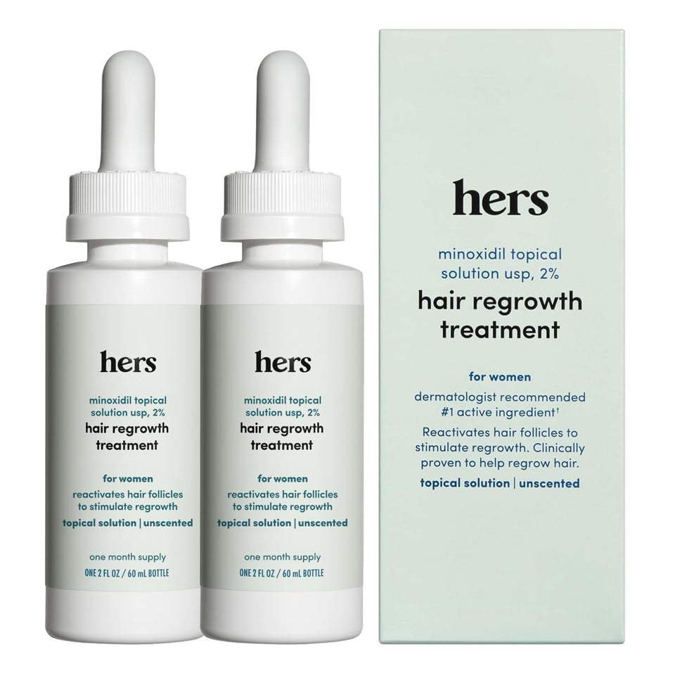 hers front packaging showing product name and clean design for easy identification