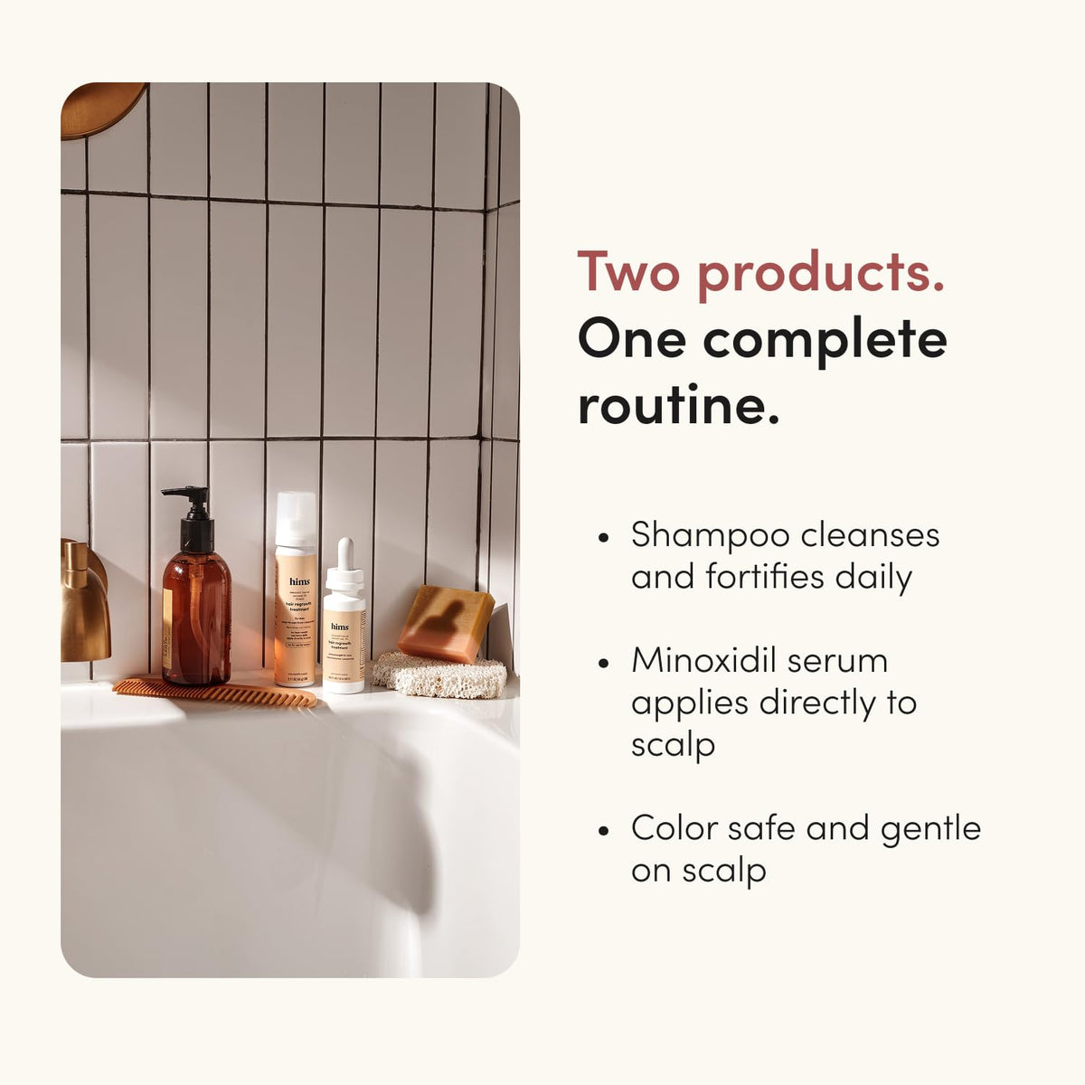 hims shampoo lather texture demonstrating gentle thickening foam