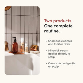 hims shampoo lather texture demonstrating gentle thickening foam