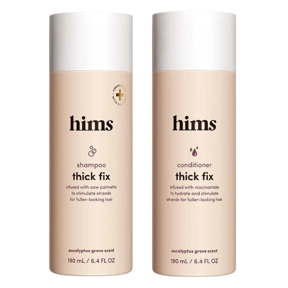 hims bottle front packaging showing set and eucalyptus scent benefit