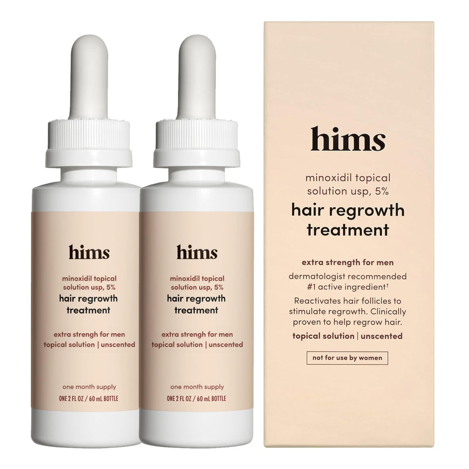 HIMS & HERS hims front packaging showing clean bottle and label benefits