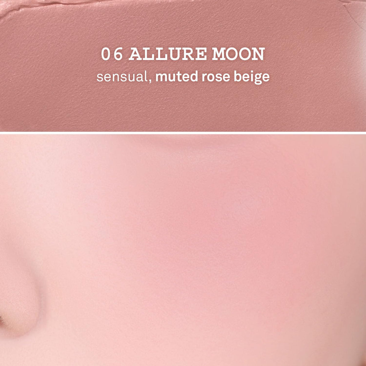 HINCE close-up of half-moon surface highlighting smooth blendability
