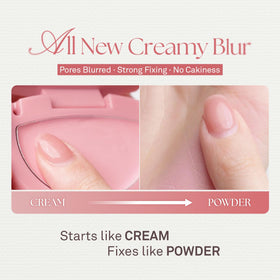 HINCE cream texture on fingertip illustrating hydrating, silky feel