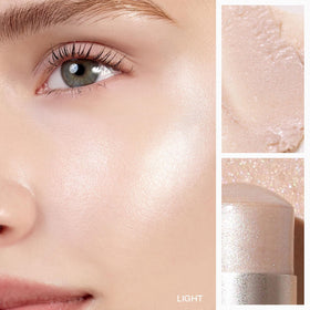 HINCE close-up texture swipe of balm melting and blending for smooth glow