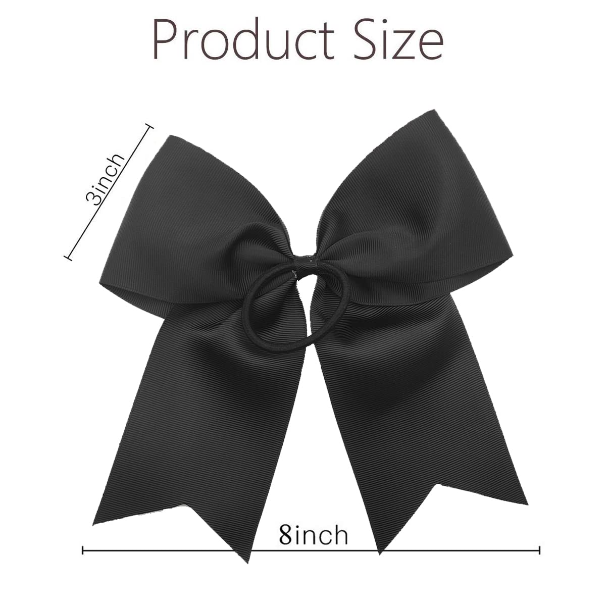 Hipcheer cheerleader wearing black bow in ponytail demonstrating stability during routines