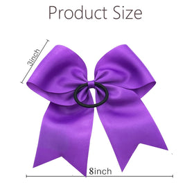 Hipcheer bow worn in ponytail during practice showing active comfort