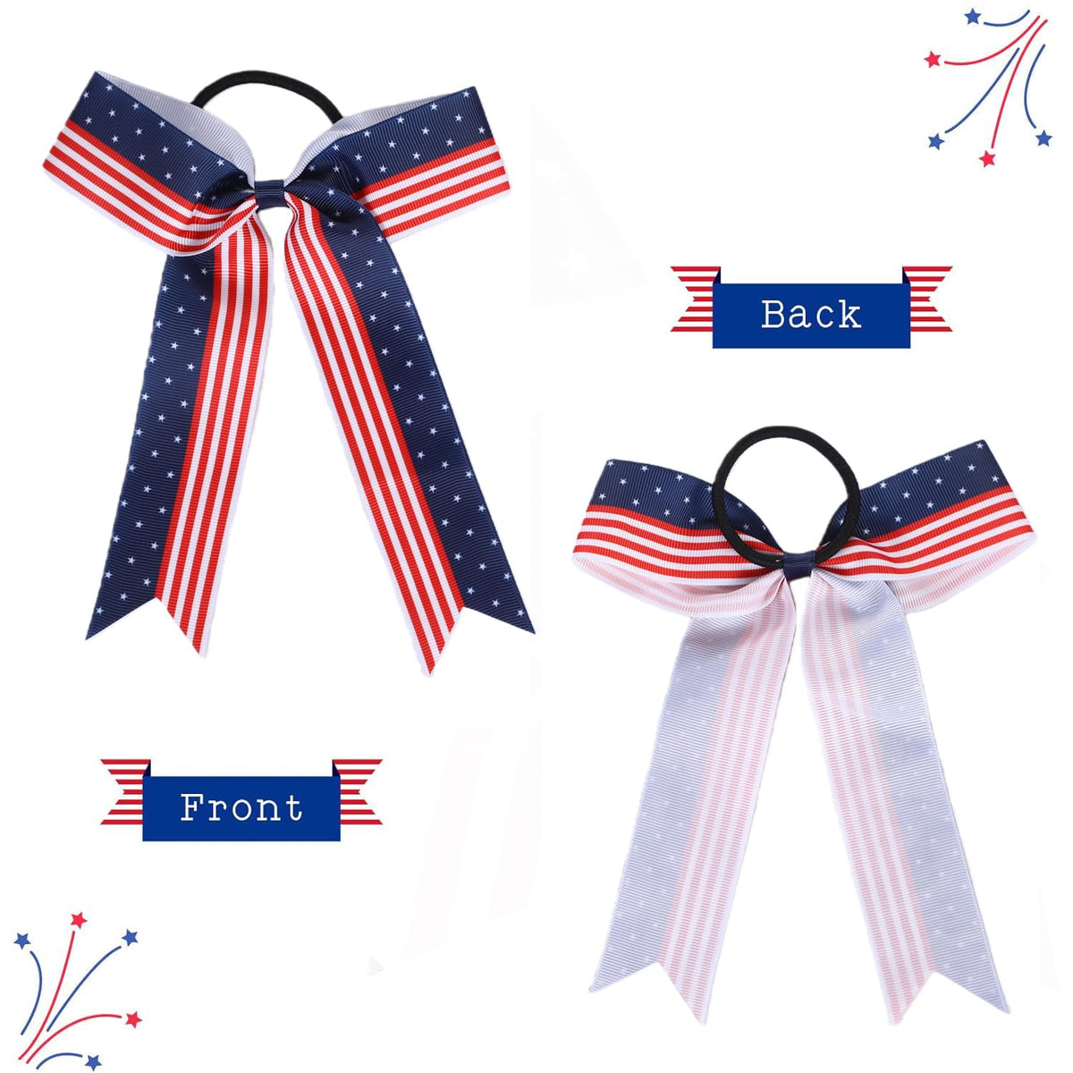 Hipcheer group of cheerleaders wearing bows showing coordinated team spirit