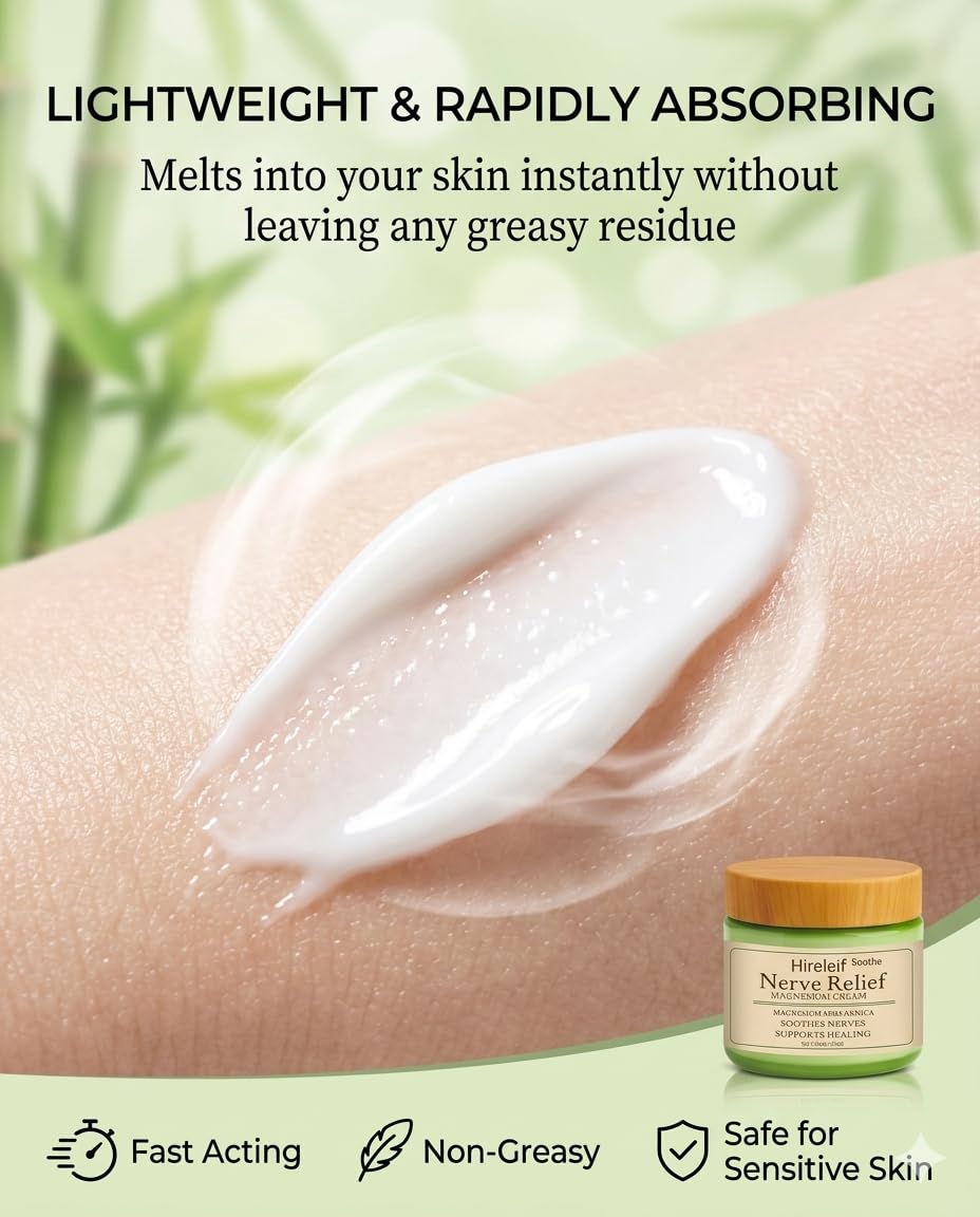 Hireleif Soothe applied to shoulder demonstrating targeted soothing comfort