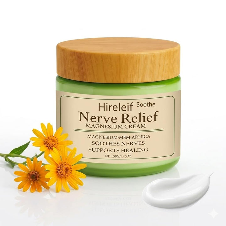 Hireleif Soothe front jar showing compact travel-ready packaging and easy access