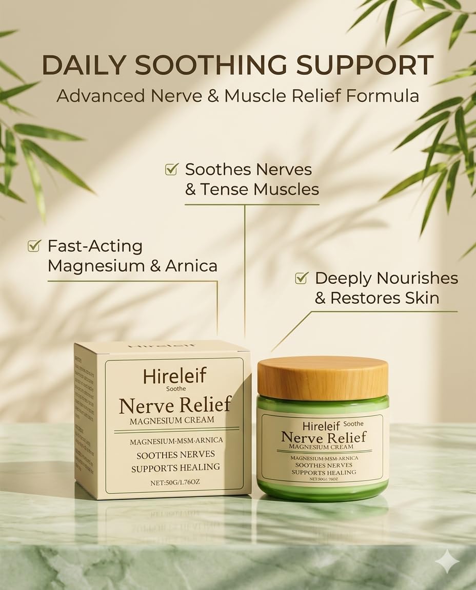 Hireleif Soothe cream texture close-up highlighting light absorbent feel