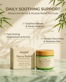 Hireleif Soothe cream texture close-up highlighting light absorbent feel