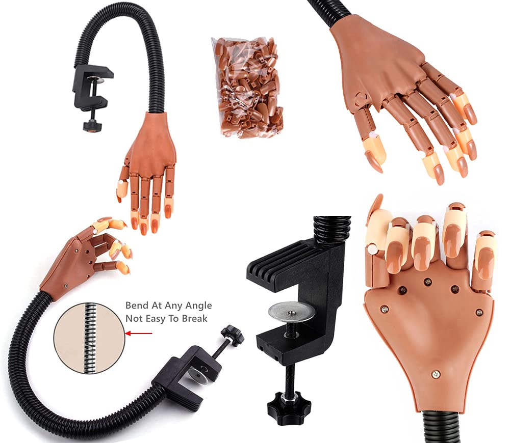Hirido adjustable stainless-steel arm and clamp demonstrating stable tabletop mounting