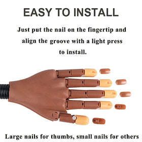 Hirido side profile of articulated fingers showing realistic joint movement for training