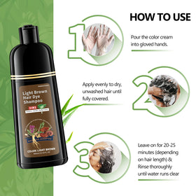 HIS&HERCHOICE lather on hair illustrating gentle cleansing and color