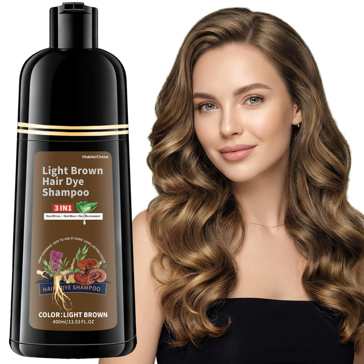 HIS&HERCHOICE front packaging showing light brown color and benefits