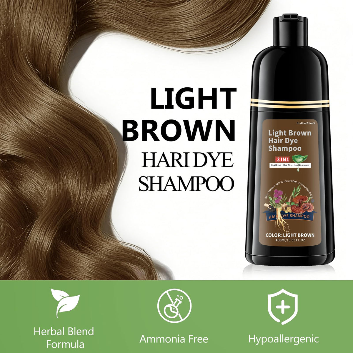HIS&HERCHOICE creamy shampoo texture close-up for smooth application