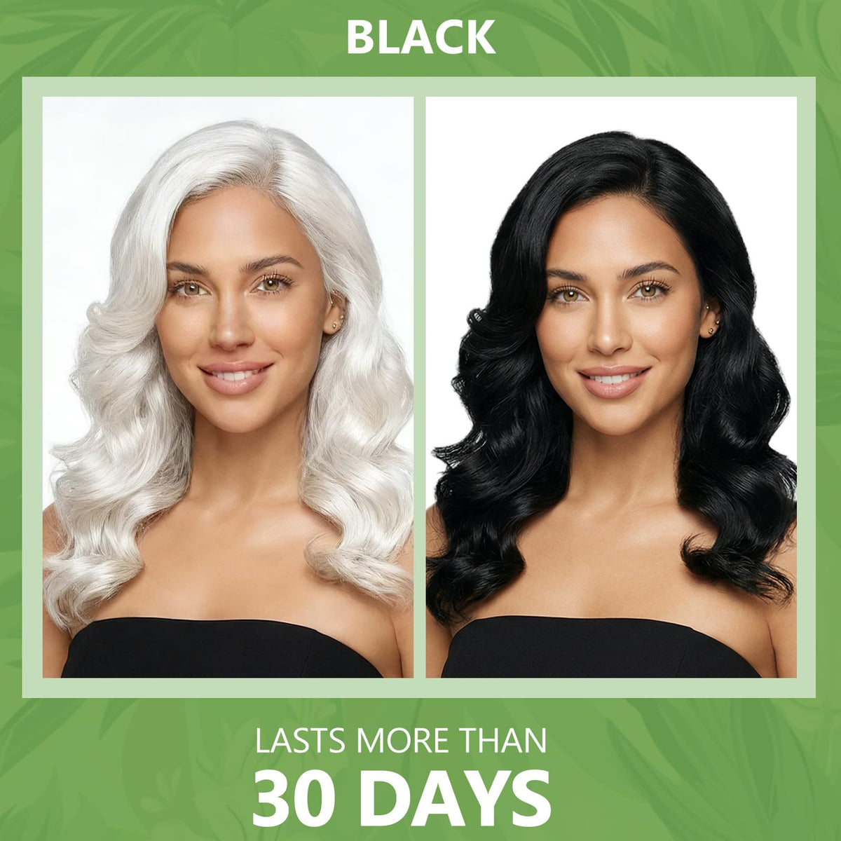 HIS&HERCHOICE application on dry hair demonstrating simple at-home use benefit