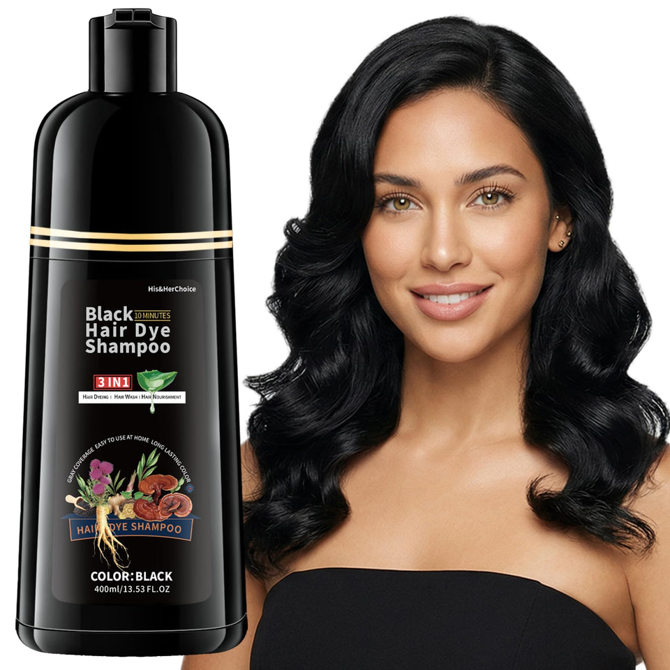 HIS&HERCHOICE front packaging showing product and benefit of easy gray coverage