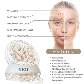 HKH capsule close-up texture highlighting fresh sealed serum