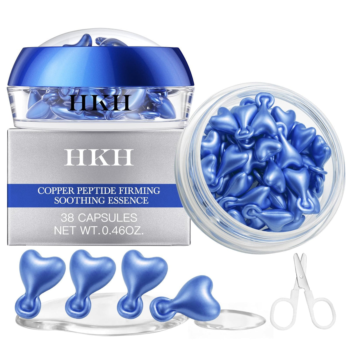 HKH front packaging showing capsules and claims for easy travel use