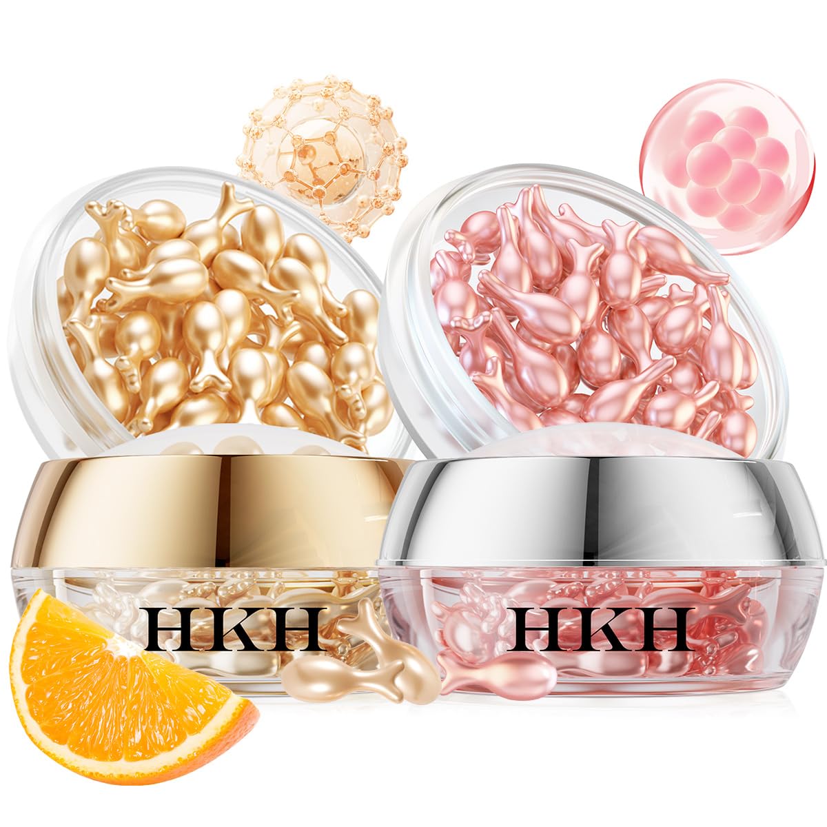 HKH front packaging showing day and night capsule benefits and portability
