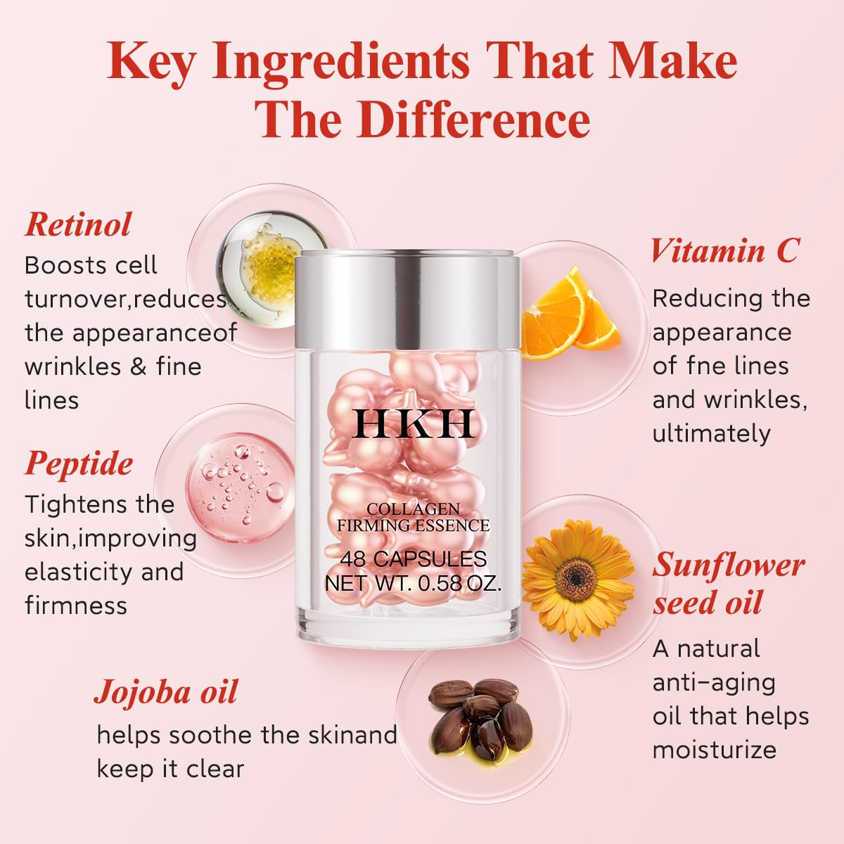 HKH texture shot of squalane and jojoba oil blend for deep skin nourishment