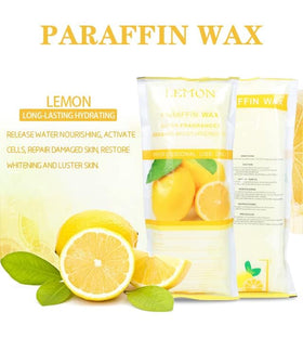 HLead hand dipping into warm paraffin wax showing soothing treatment benefit
