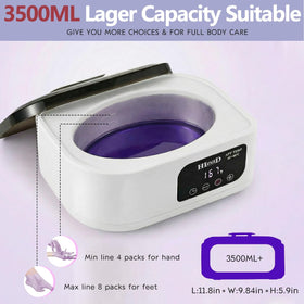 HLead open bath top-down displaying large capacity interior for hands or feet