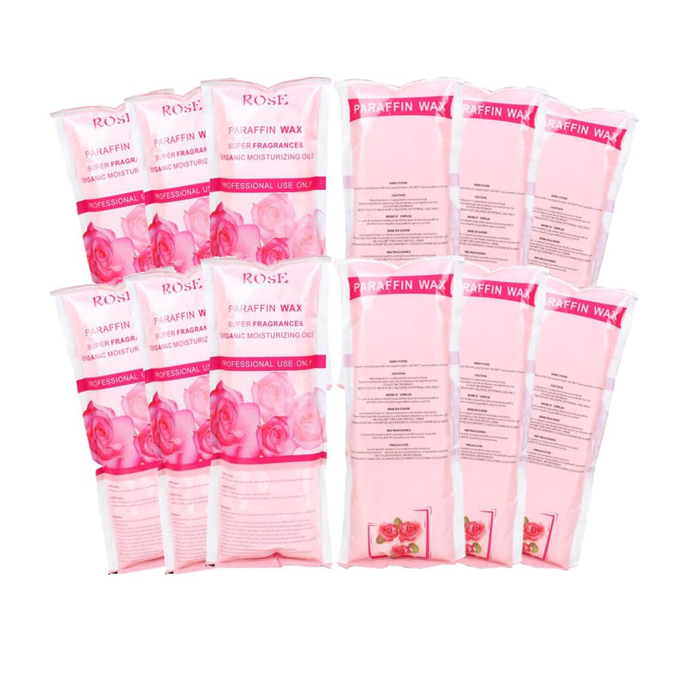 HLead front pack view showing rose-scented paraffin beads and clear labeling for easy refill identification