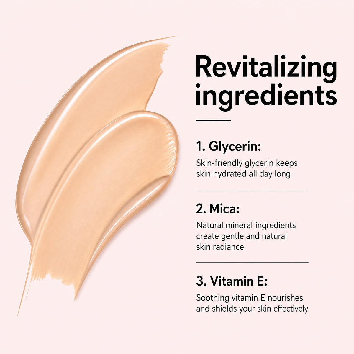 HLion ERA close-up of blending on mature skin demonstrating seamless color-match benefit