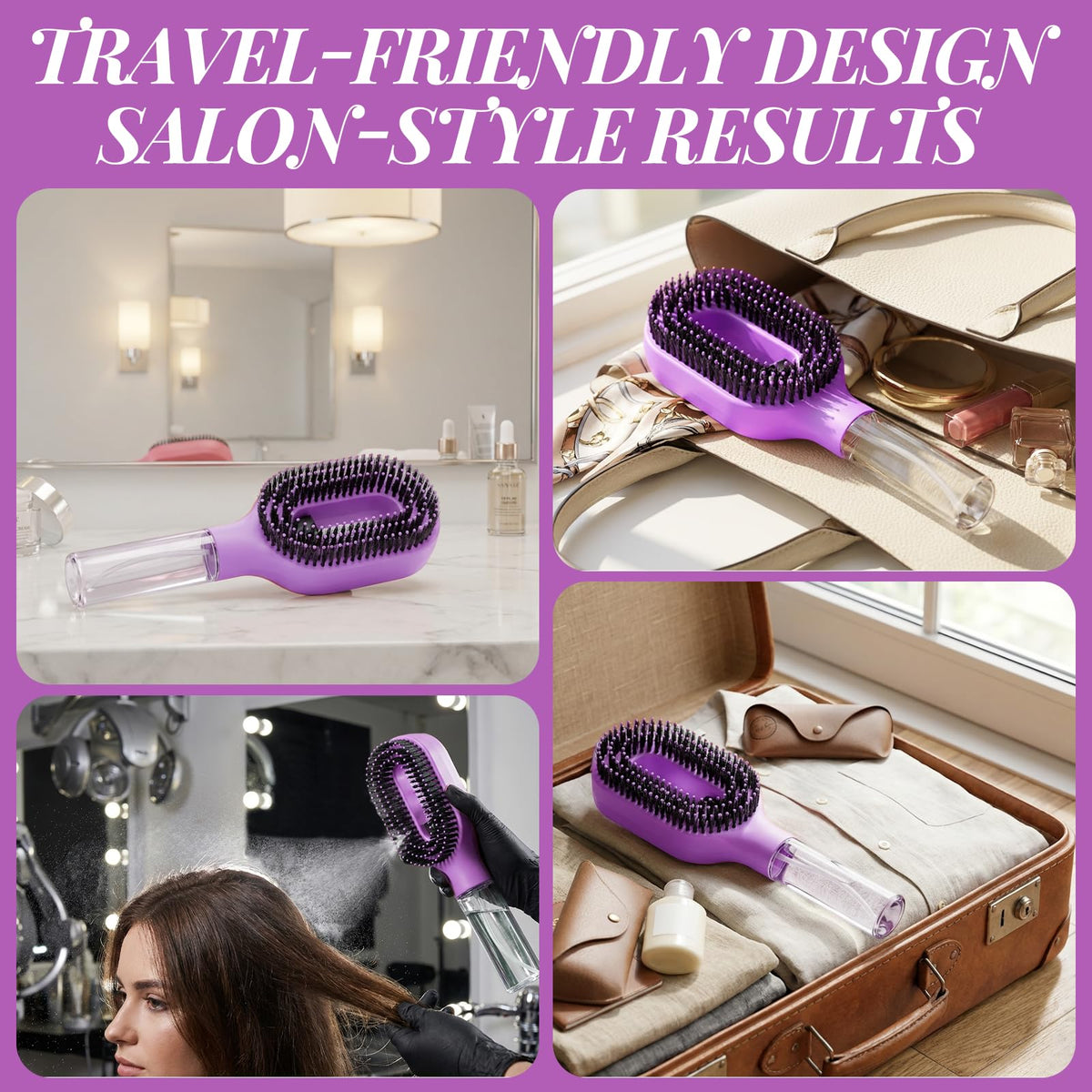 HNMTWQ lifestyle on bathroom vanity showing ready-to-use hair refresh tool