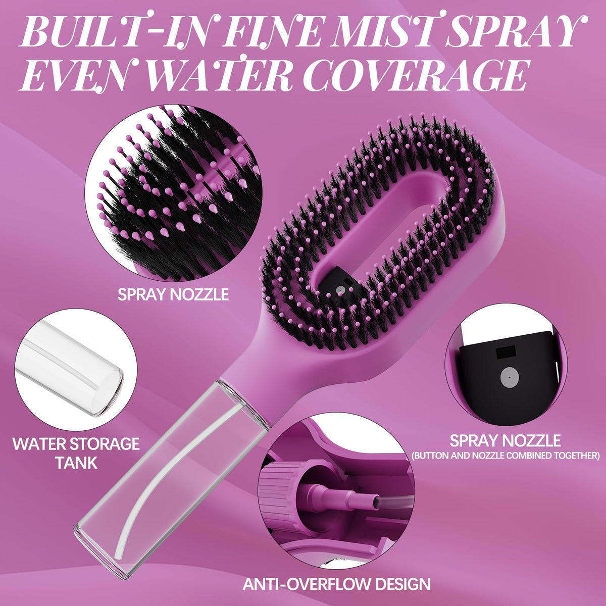 HNMTWQ misting action in use refreshing curls for defined, frizz-free results