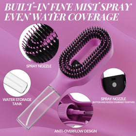 HNMTWQ misting action in use refreshing curls for defined, frizz-free results