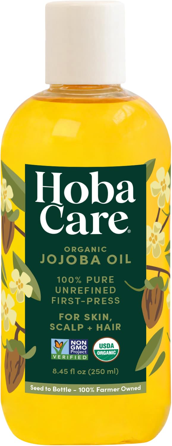 HobaCare front label bottle showing product identity and clean benefits