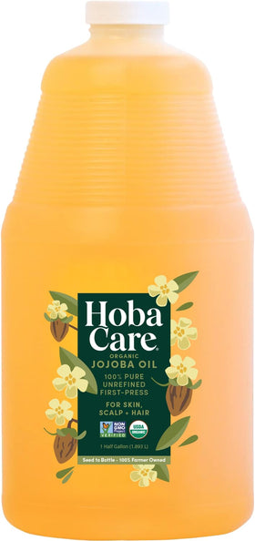 HobaCare half gallon bottle front label showing product and size for value