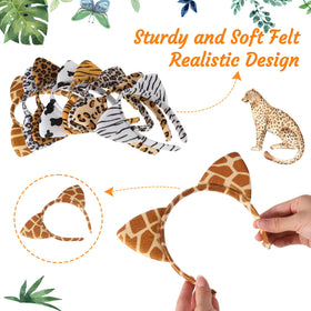 Hoemwarm headband in use at party showing fun costume and easy fit