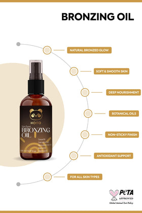 HOITO oil texture drop on hand highlighting lightweight absorption benefit