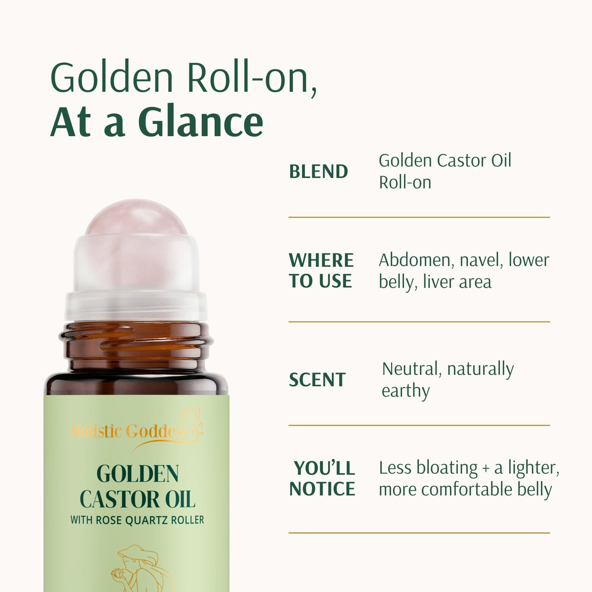 Holistic Goddess golden oil drop texture demonstrating rich hydration