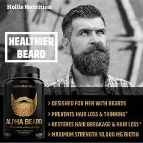 Hollis Nutrition ingredient label focus listing biotin, saw palmetto and collagen