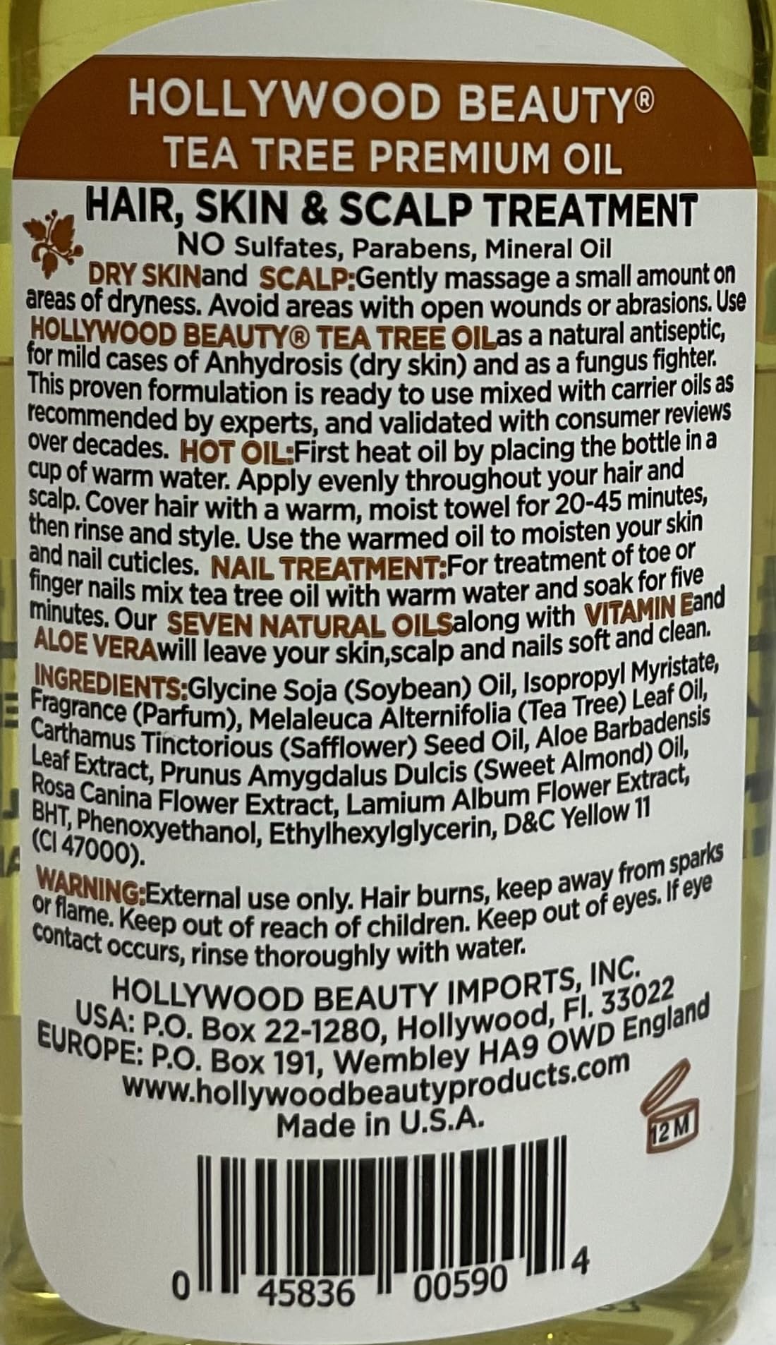 Hollywood Beauty application lifestyle shot massaging oil into scalp demonstrating soothing and hydrating effect