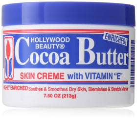 Hollywood Beauty tubs arranged on bathroom shelf in lifestyle setting, promoting daily routine use