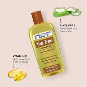 Hollywood Beauty oil pour close-up showing smooth texture for moisturization