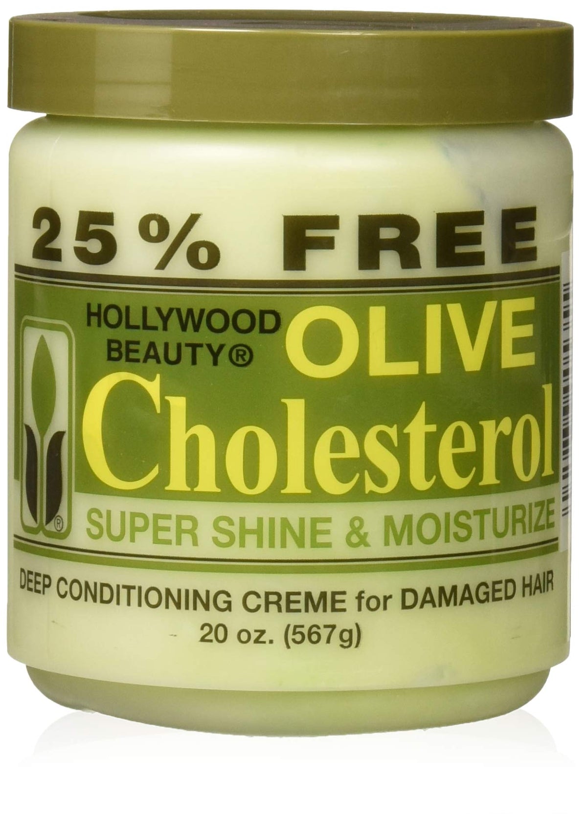 Hollywood Beauty bottle front view showing label and size helping purchase choice