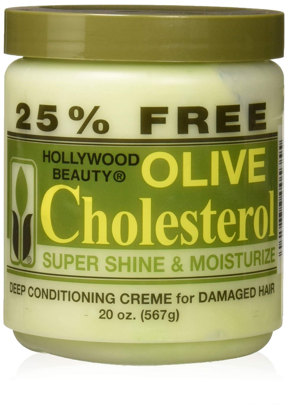 Hollywood Beauty bottle front view showing label and size helping purchase choice